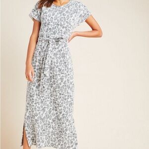 $150 NWT Dolan Left Coast “Taleen” Textured Midi Dress in Grey Sz 2X